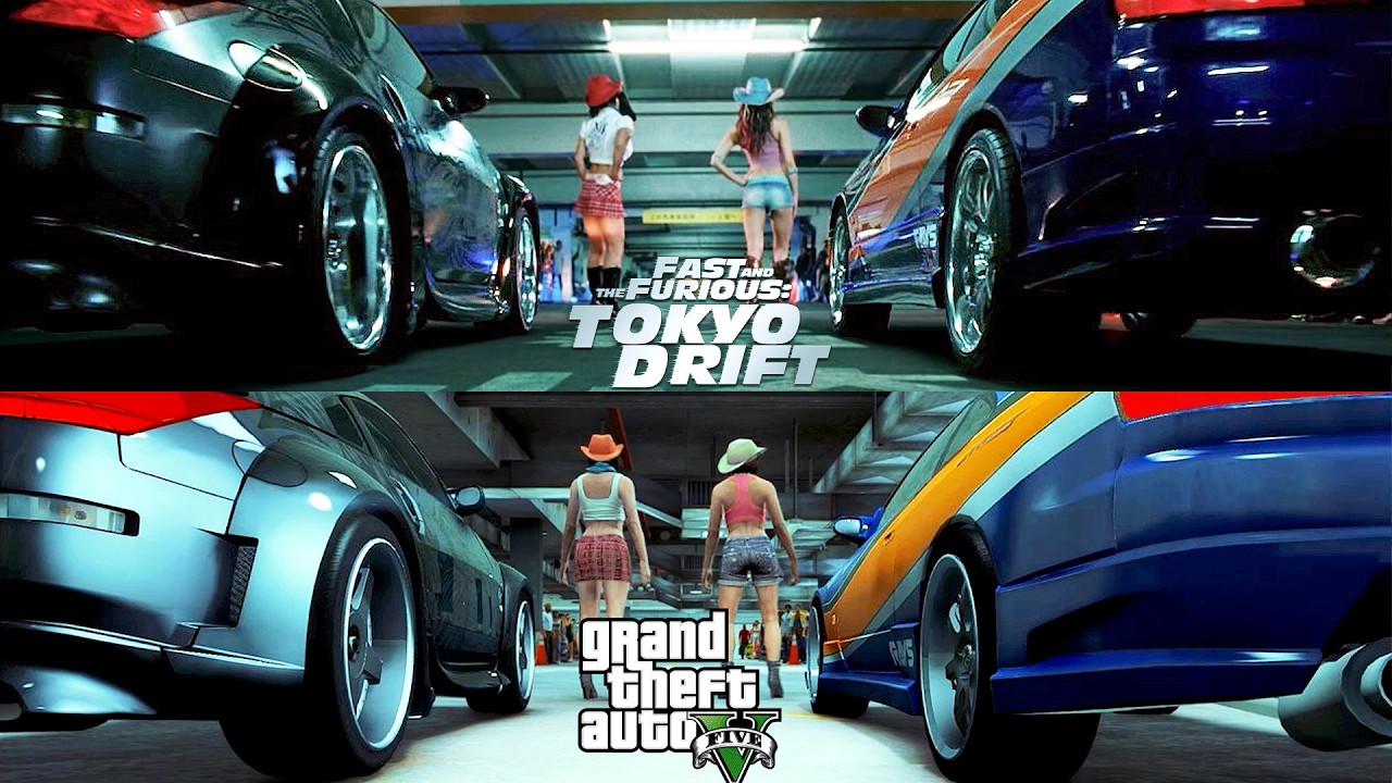 GTA V - Tokyo Drift Scene Comparison