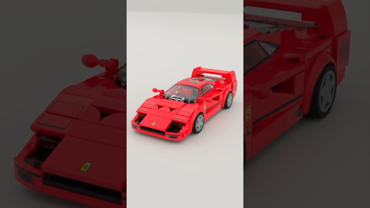 LEGO 76934 Ferrari F40 Supercar Satisfying Speed Build #lego