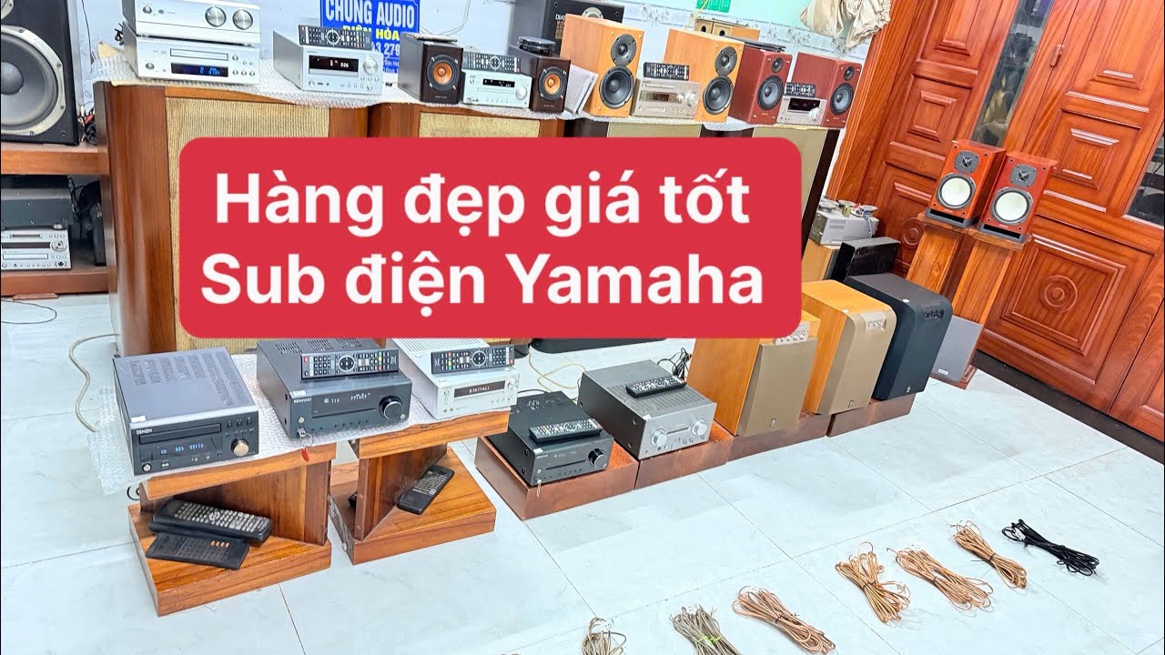 LH 098.55.43279  hàng đẹp giá tốt Sub điện Yamaha dàn - dây loa nhật chất 