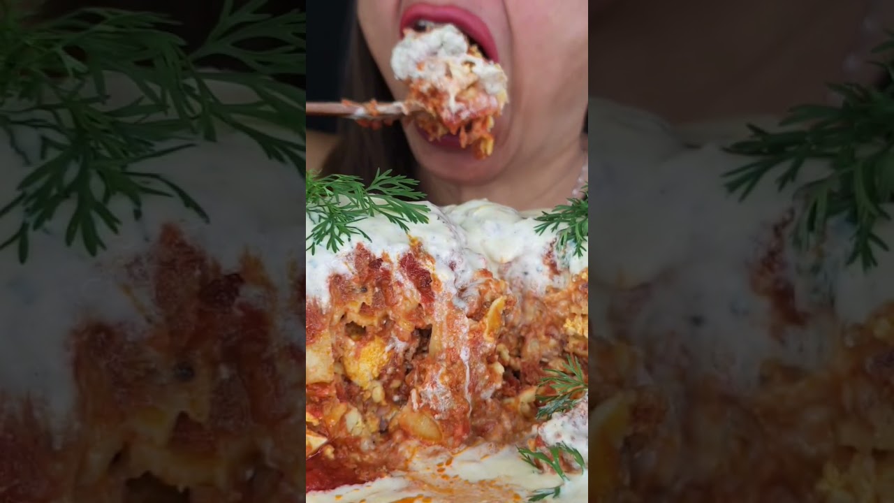 LASAGNA!  BIG BITES!  #shorts