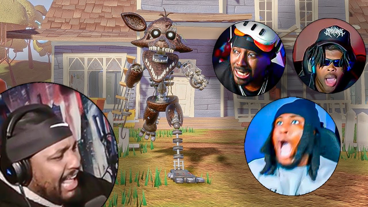 WE PLAYED AGAINST NIGHTMARE FOXY IN MULTIPLAYER HELLO NEIGHBOR!