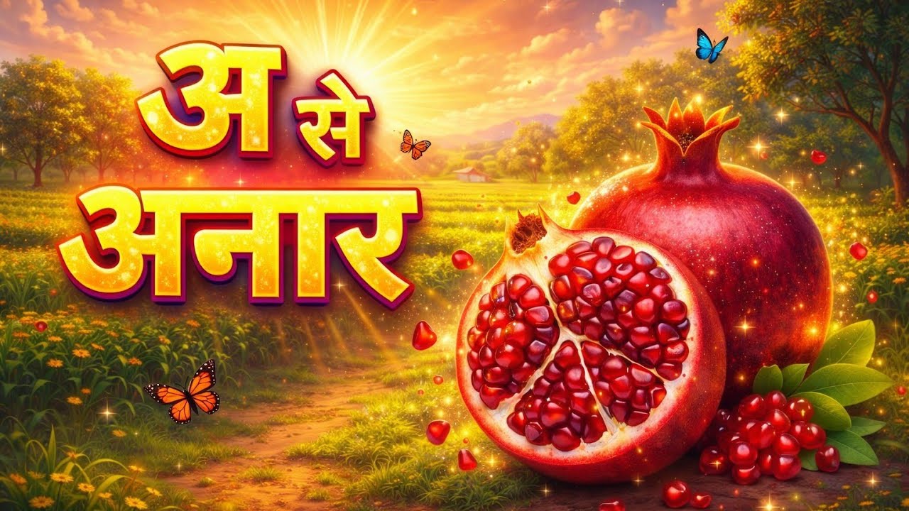 अ से अनार आ से आम, हिंदी वर्णमाला, अआइईउऊ, क से कबूतर, a se anar,aa se aam, हिंदीस्वरब्यंजन#kidssong