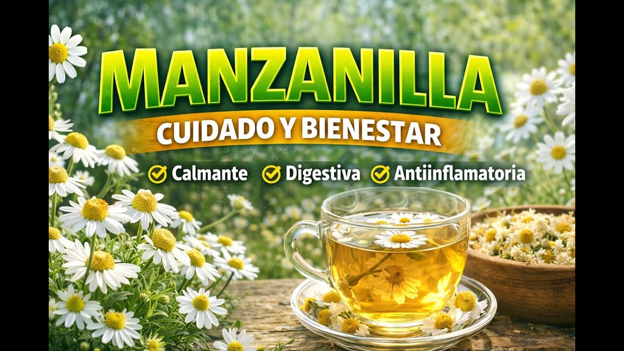 MANZANILLA: La Planta que Calma el Cuerpo, Mejora la Digestión y Reduce la Inflamación 🌼