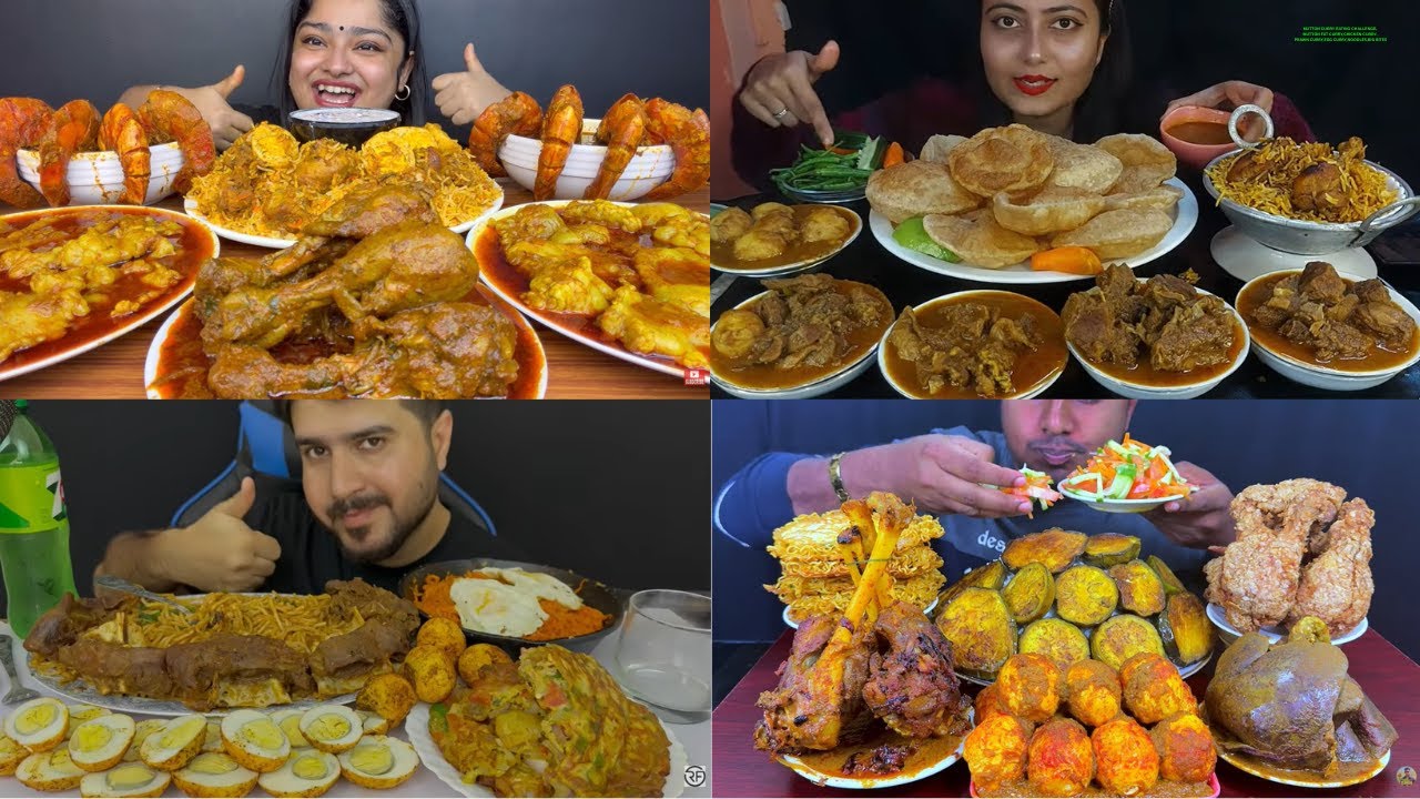 MUTTON CURRY EATING CHALLENGE,MUTTON FAT CURRY,CHICKEN CURRY,PRAWN CURRY,EGG CURRY,NOODLES,BIG BITES