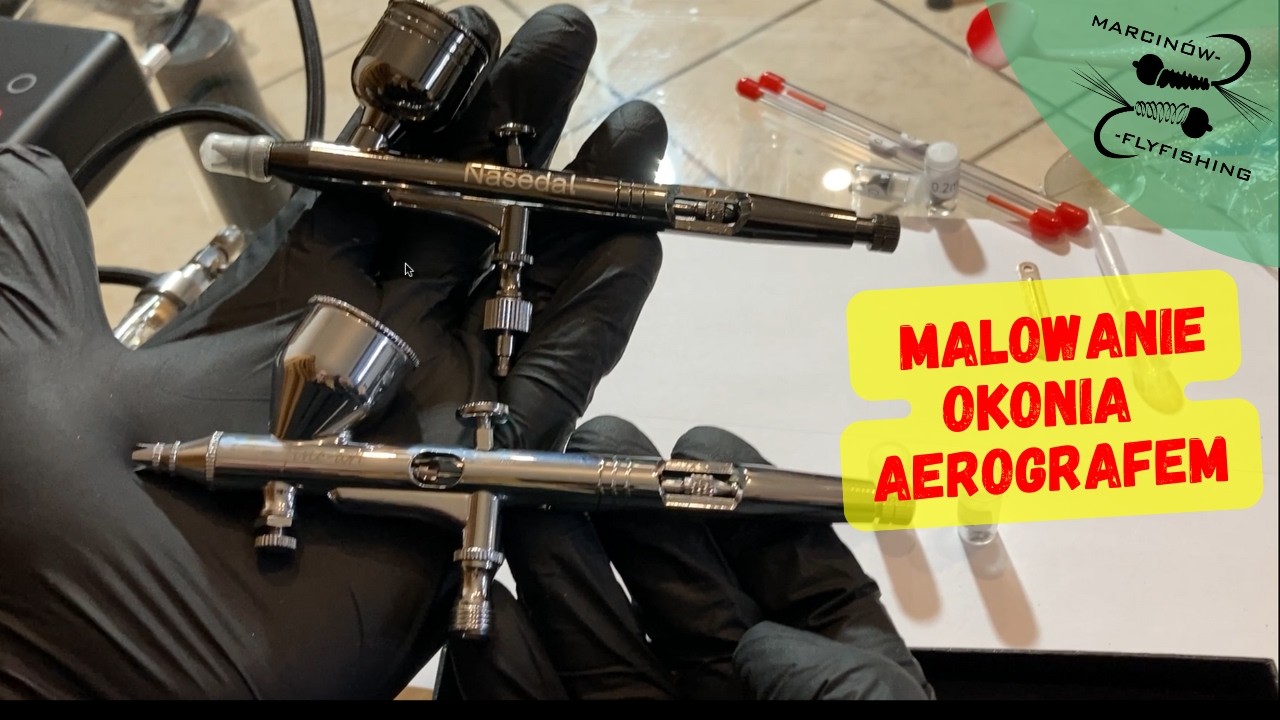 Budowa i Aerograf krok po kroku | Malowanie gumowej przynęty - Wzór Okonia