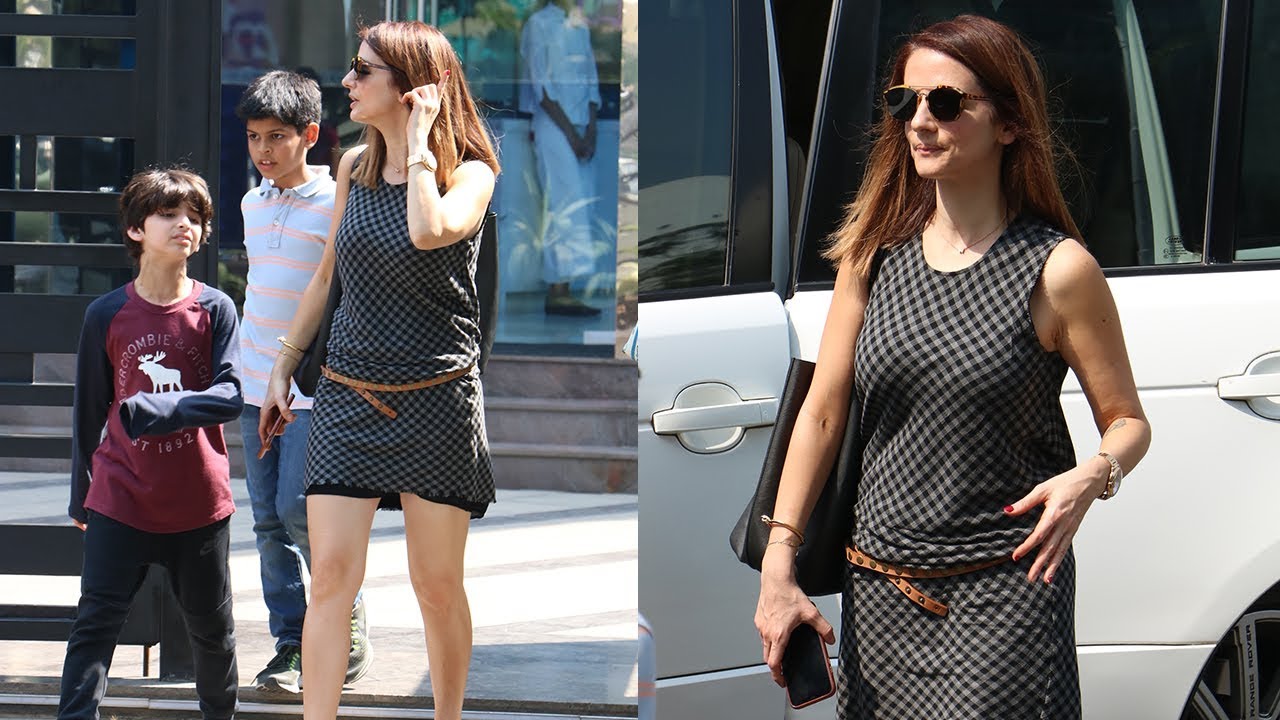 SPOTTED: Sussanne Khan with Kids in Bandra | SpotboyE