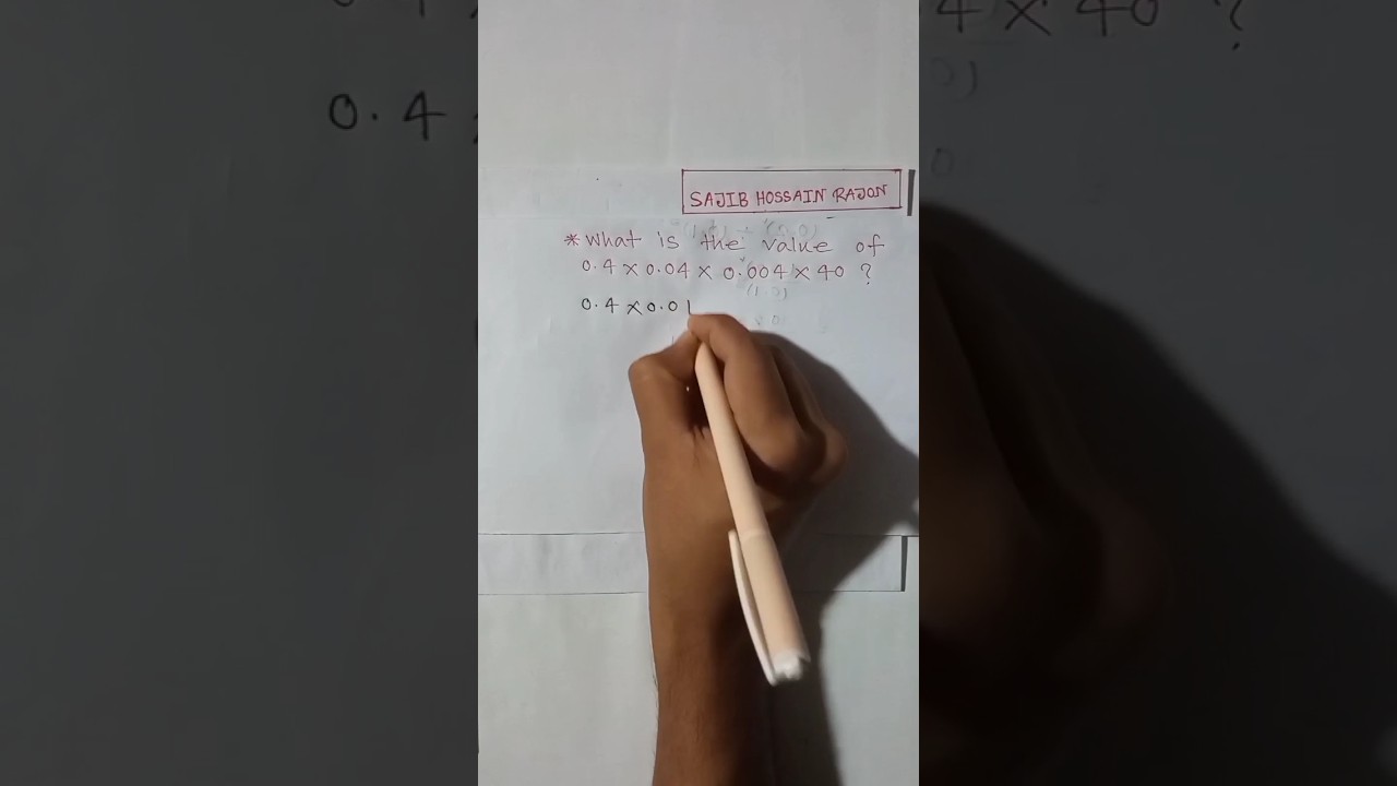 what is the value of( 0.4× 0.04 × 0.004×40)?