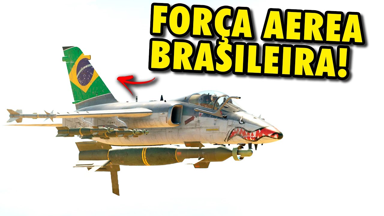 DESTRUIMOS A PARTIDA DOS GRINGOS USANDO O UNICO AVIAO BRASILEIRO DO JOGO! - Warthunder PT - BR