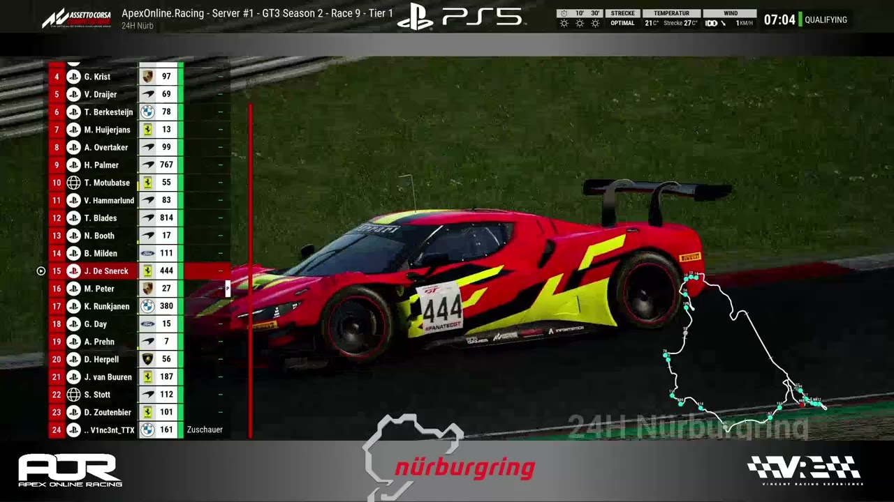 GT3 PS5/XBOX GT3 Championship by ApexOnlineRacing // Season 2 // Race 9 // Final-Race // Tier 1 // N