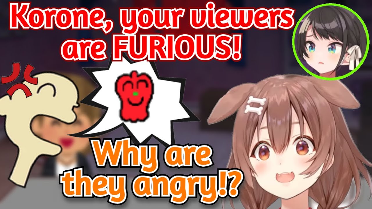 Korone's Chat Gets Extremely Angry, Subaru & Botan are Confused About All the Red Peppers