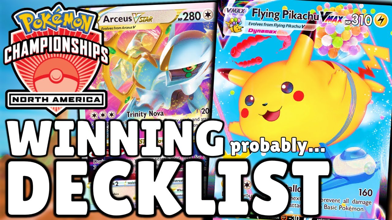 Flying Pikachu VMAX WINS NAIC! Pokemon TCG Deck Profile PTCGO