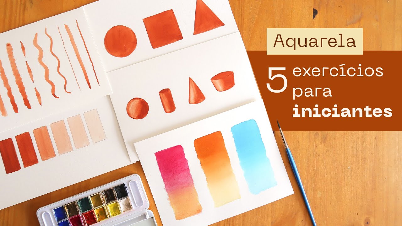 5 exercícios de aquarela para iniciantes
