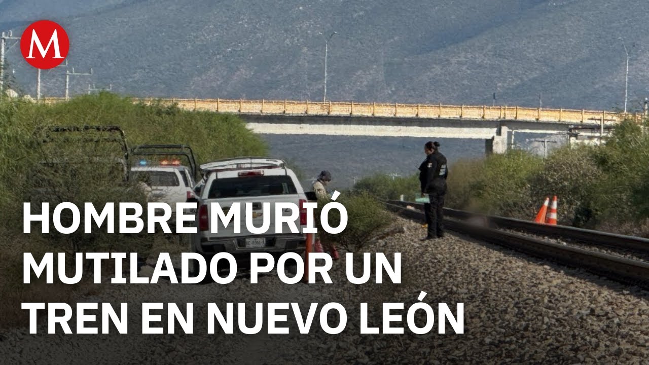 Muere hombre tras ser atropellado por un tren en García, Nuevo León