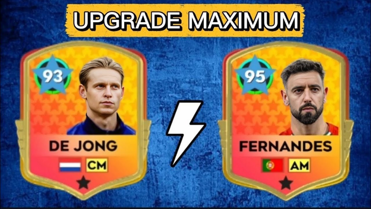 DLS 26 | Nâng Cấp Maximum Frenkie De Jong 83 & Bruno Fernandes 85