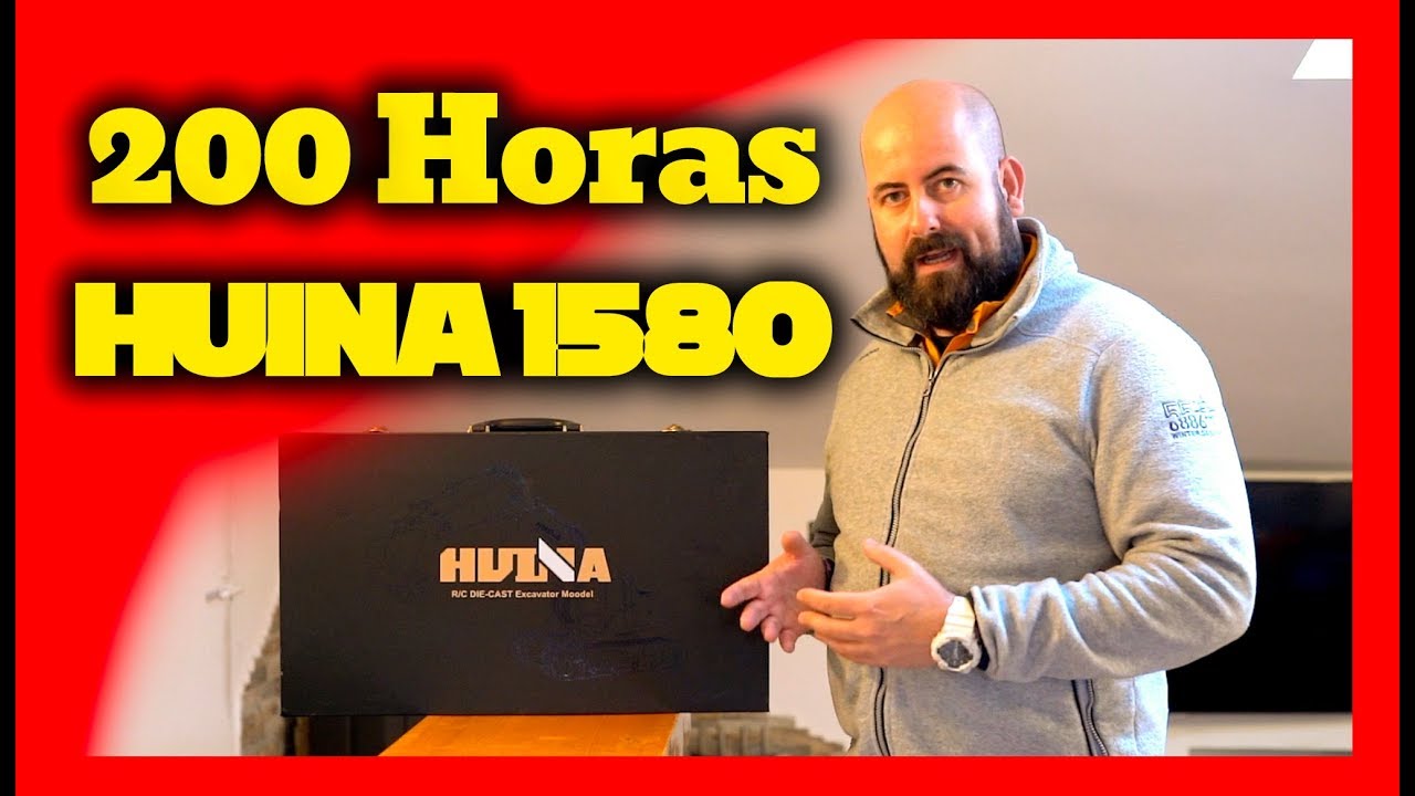 HUINA 1580 - 200h de uso con esta Excavadora RC