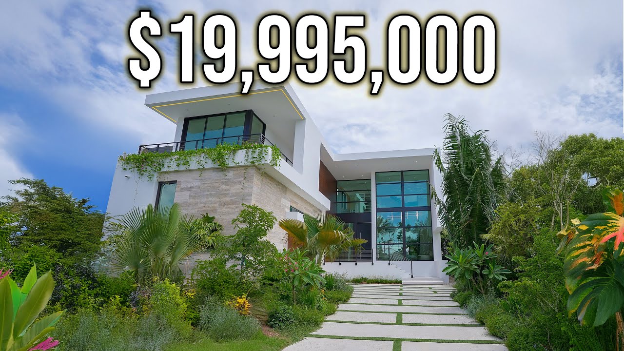 INSIDE a $19,995,000 MIAMI MANSION on the WATER! WE SAW DOLPHINS!