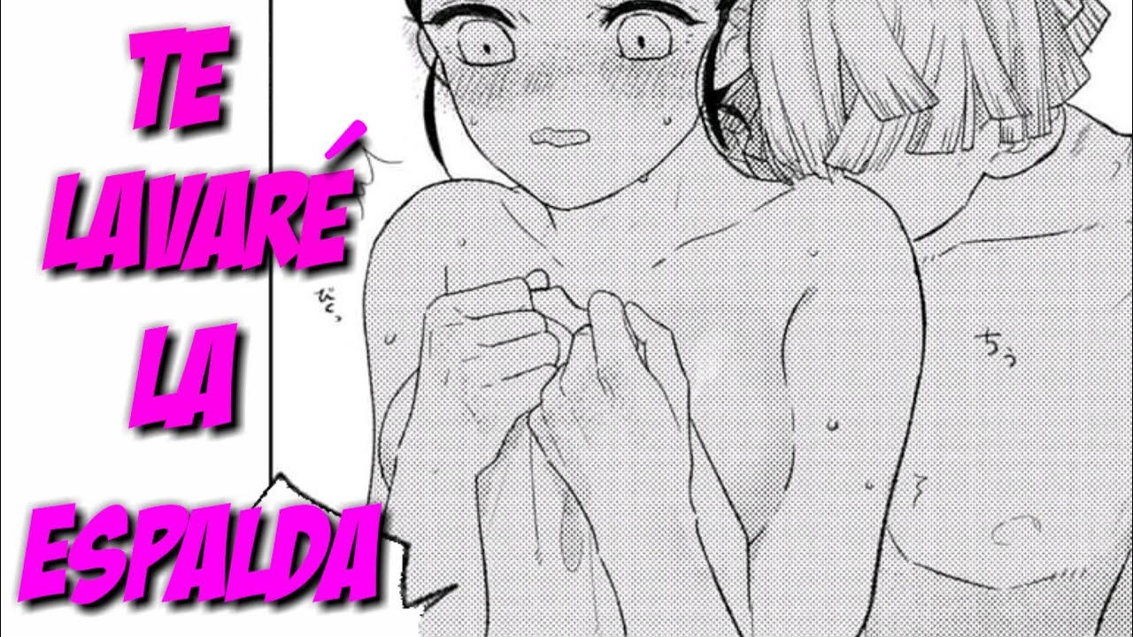 💕Te lavaré la espalda💕 ♡zenitsu x nezuko♡ ☆[ aguas termales ]☆ (kimetsu no yaiba)