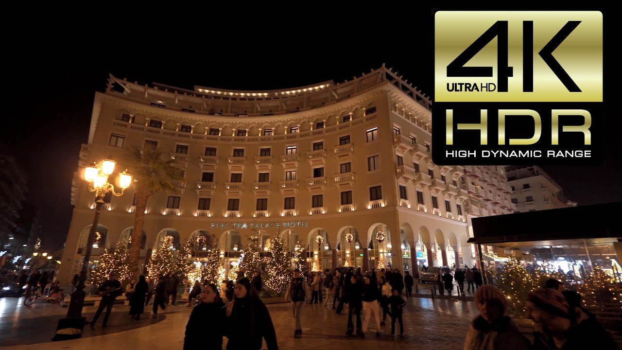 Thessaloniki Christmas 2024 - New Years Eve 2025 - Θεσσαλονίκη Χριστούγεννα 4K HDR