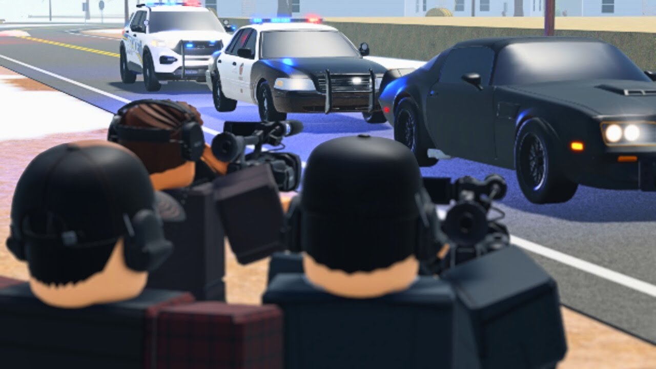 REAL COP JOINS FAKE MOVIE CHASE! (emergency response liberty county)