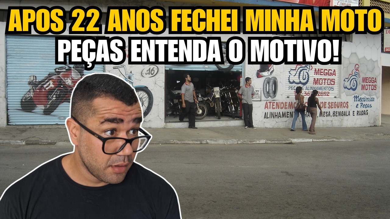 FECHEI MINHA MOTO PEÇAS ENTENDA O MOTIVO! QUER ABRIR A SUA? VEJA ESSE VIDEO
