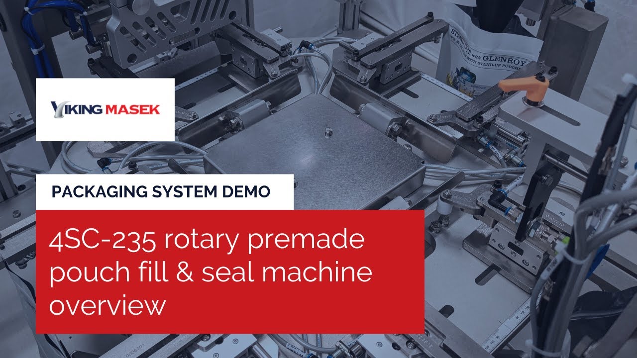 Introducing the ALL NEW automatic premade pouch packing machine 4SC-235