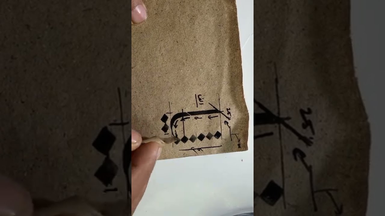 how to write Alif / khat e kufic / Eastern kufic/ old kufic calligraphy complete tutorial #shorts
