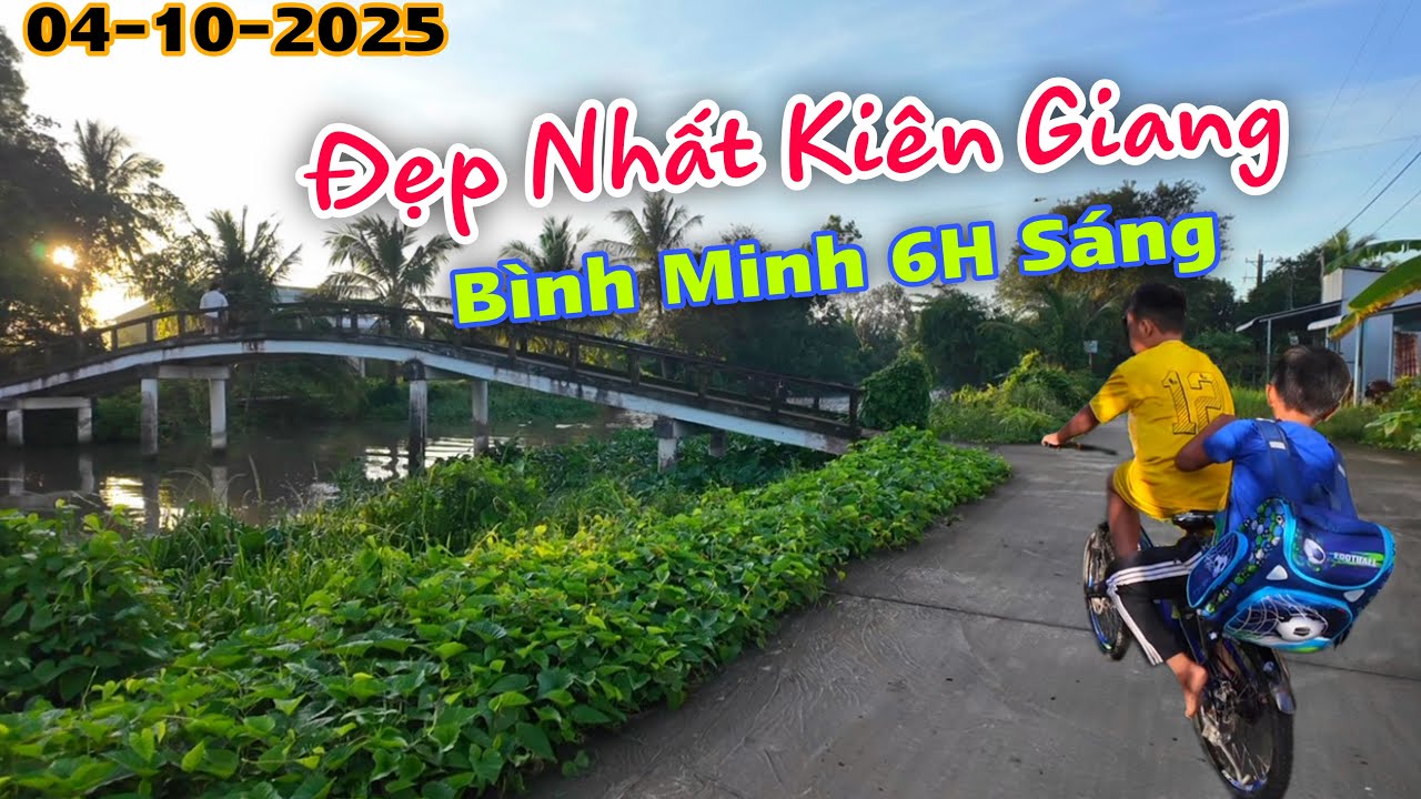 CON ĐƯỜNG ĐẸP NHẤT KIÊN GIANG - HƯỚNG VỀ XÃ THẠNH TRỊ XÃ BÀN TÂN ĐỊNH
