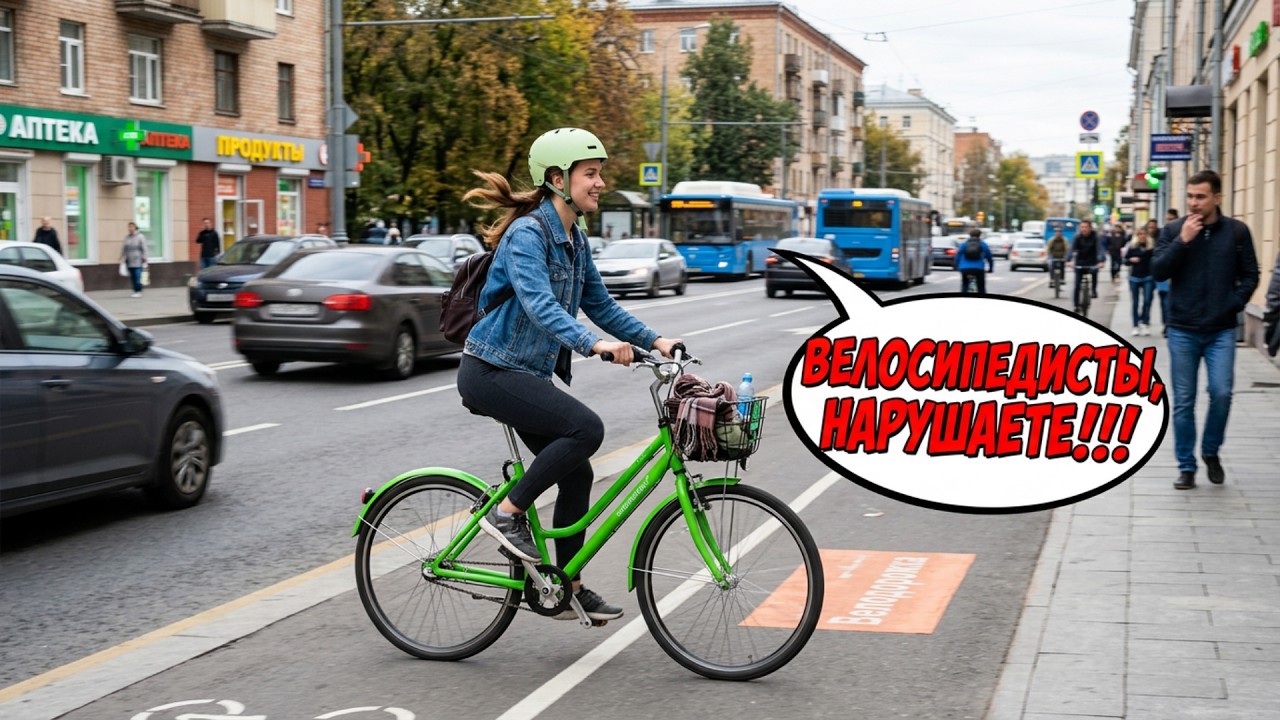 Почему водители НЕНАВИДЯТ велосипедистов? ПДД для велосипедистов в России!