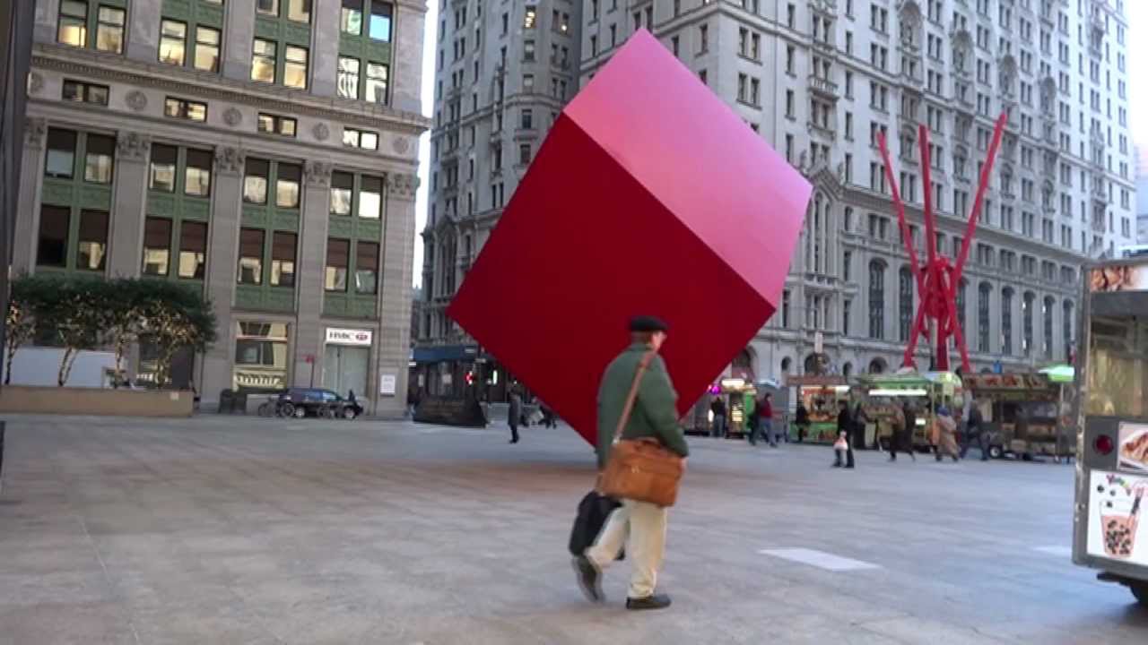 Isamu Noguchi's Red Cube