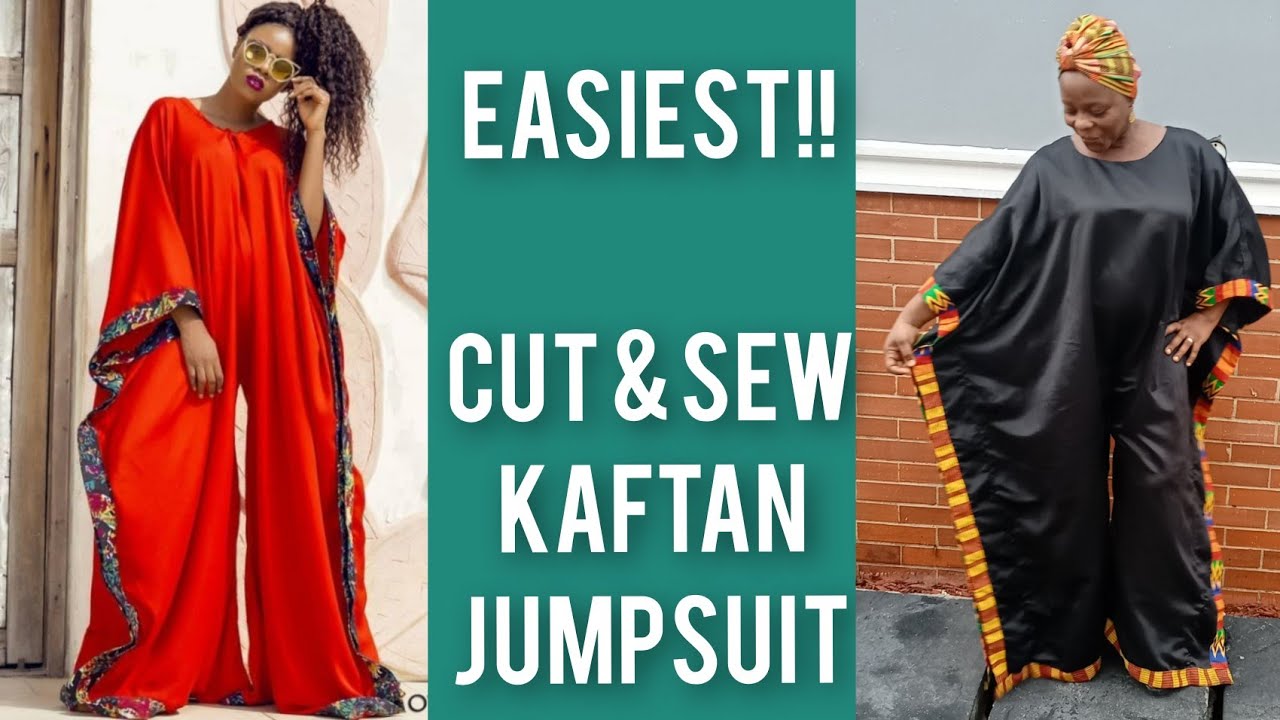 How to cut & sew a kaftan/bubu jumpsuit #kaftan #jumpsuit #diy