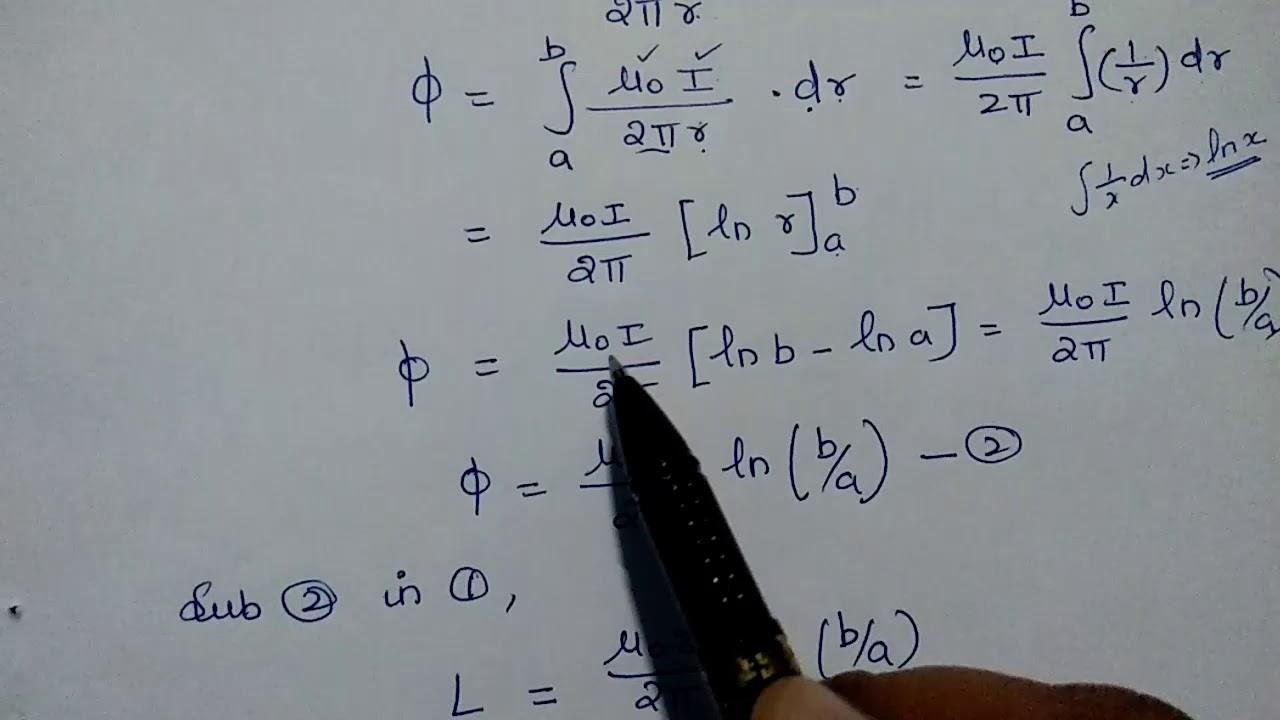 Inductance of Coaxial Cable
