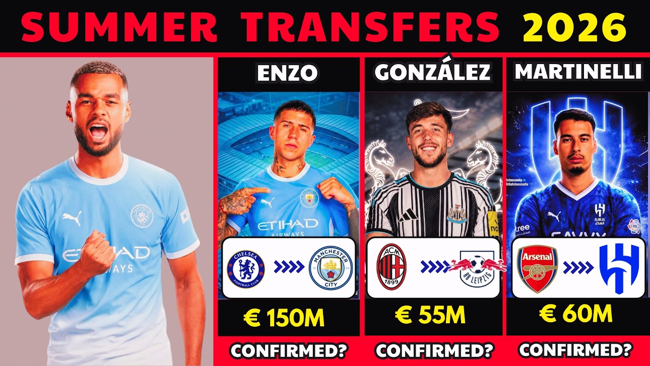 🚨 Latest Confirmed Transfers Summer 2026 🔥Transfer News Today | Cody Gakpo, Enzo, Martinelli & More