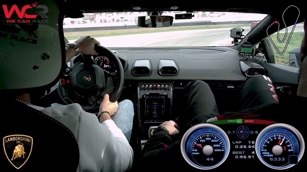 Giro in pista con Lamborghini huracane 640cv evo Binetto 07.11.21 wecanrace