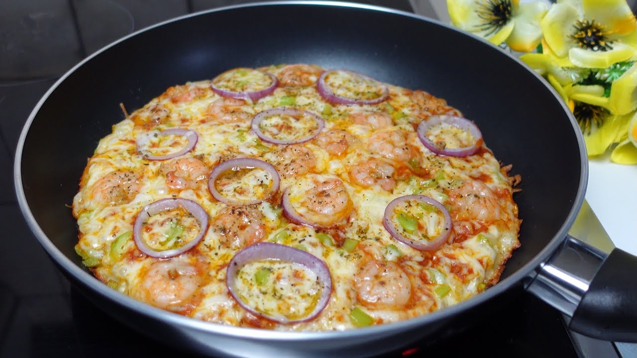 Pizza bez piekarnika i wyrabiania &ndash; pizza gotowa w 5 minut🔥