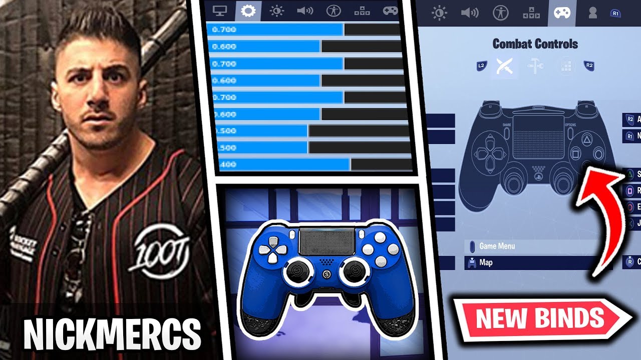 *NEW* NickMercs Fortnite Settings and Controller Binds (UPDATED 2019)
