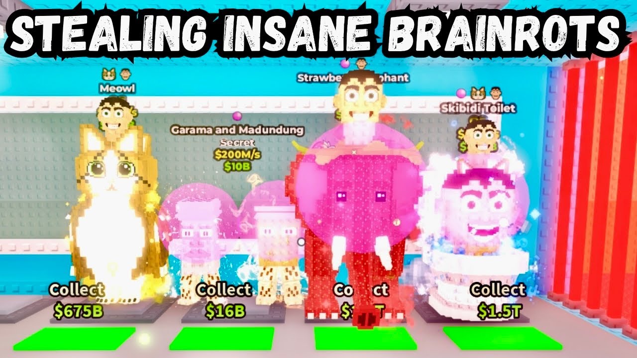 Kradnę NAJLEPSZE BRAINROTY, jakie znalazłem podczas nadużyć administratora | Steal a Brainrot
