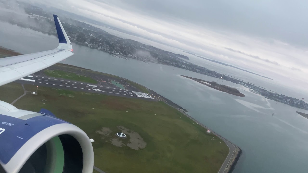 JetBlue Airbus A321NEO Morning Takeoff Boston Logan Intl. (KBOS)