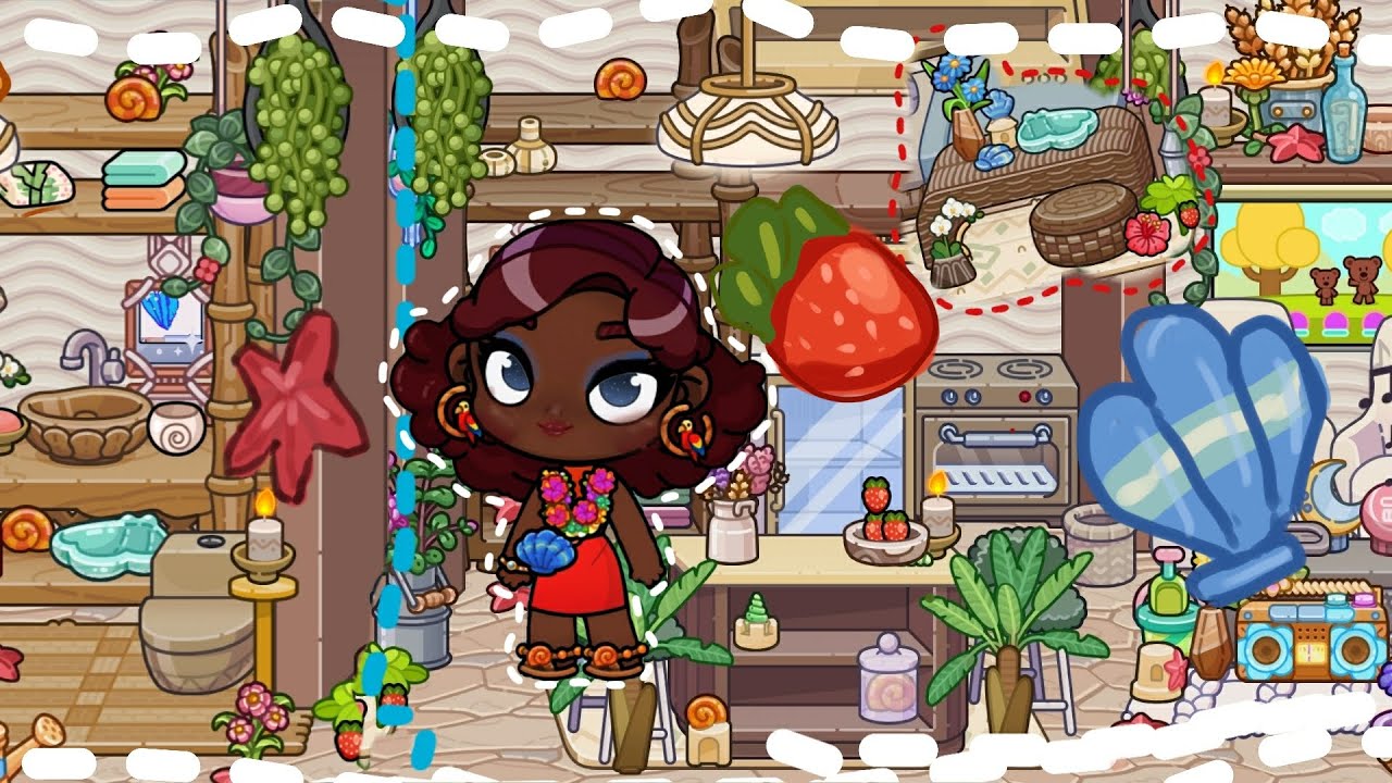 Avatar world  parte. 2 decoración de  una casa rodante 🌺 🚐 🐳 🐚 