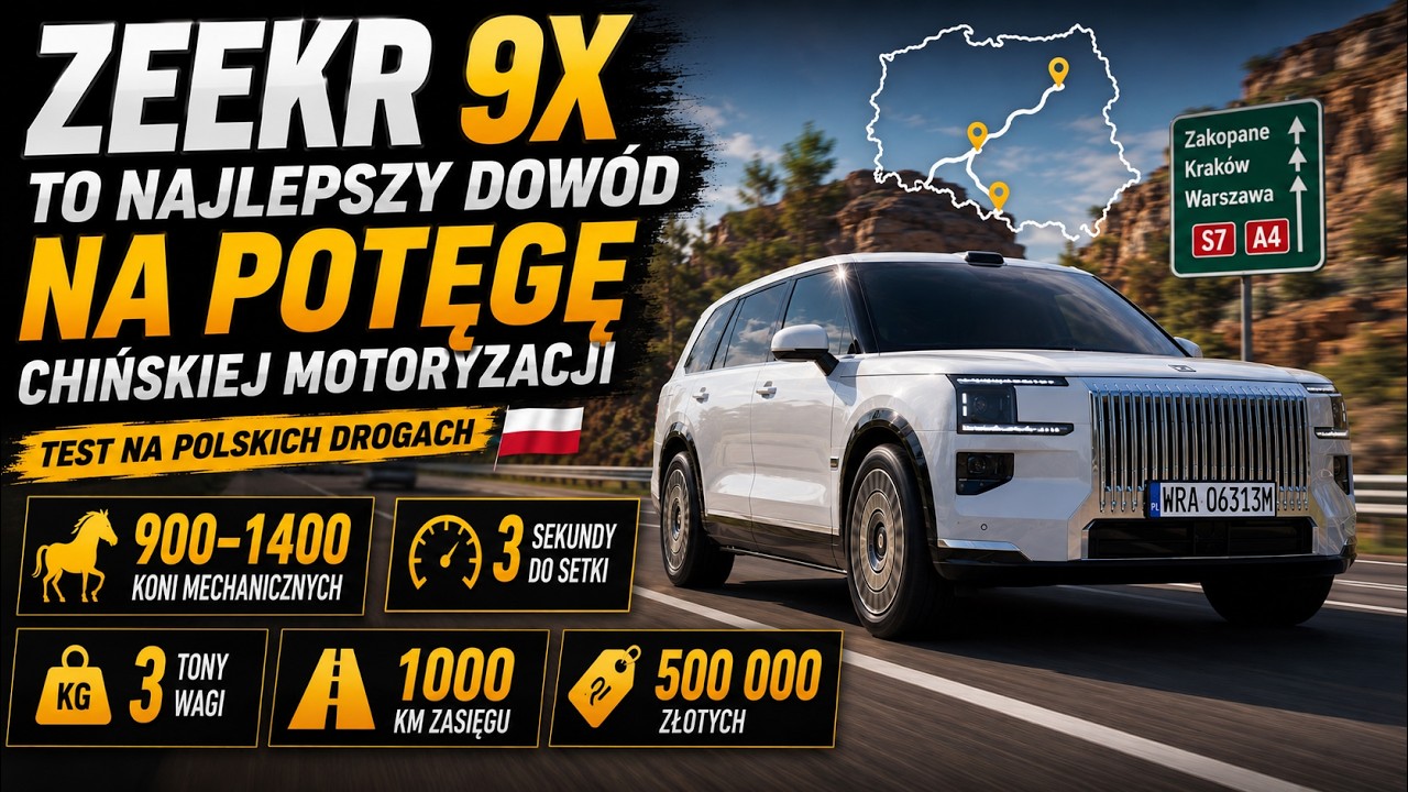 Zeekr 9X is the ultimate proof of the power of the Chinese automotive industry. Tested on Polish ...