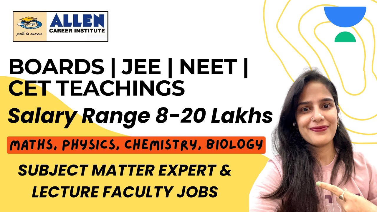 Unacademy & Allen House Public School Hirings 2026 | Subject Matter Expert & Lecture Faculty | Jobs