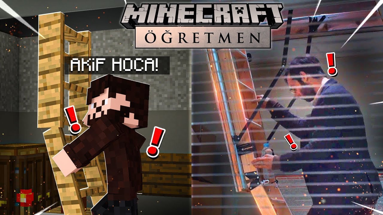 AKİF HOCANIN GİZLİ ODASI - MİNECRAFT ÖĞRETMEN DİZİSİ SAKLAMBAÇ