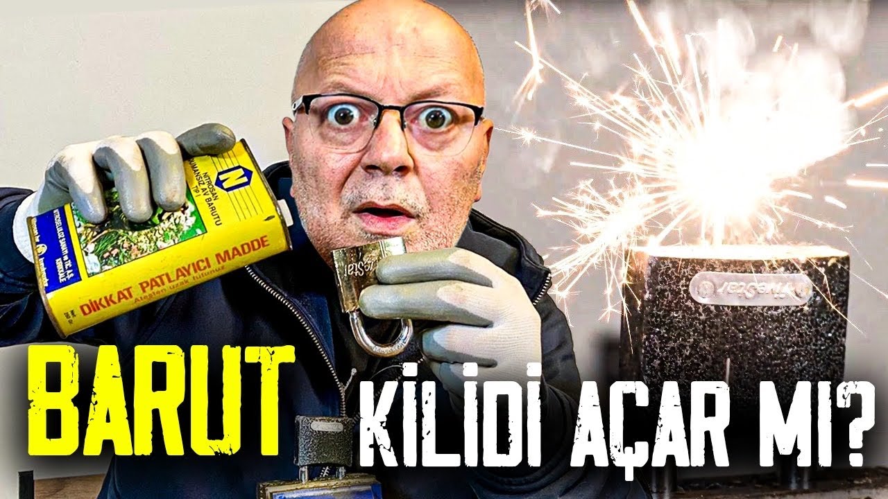 BARUTLA KİLİT AÇILIR MI? - ÇENGELLİ İĞNE, BARUT, MIKNATIS VE ÇEKİÇLE KİLİT AÇMA HİLELERİ
