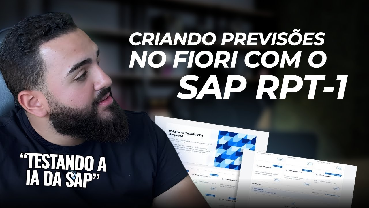 Criando previs&otilde;es no FIORI com o SAP RPT-1 - Lab2learn 🚀