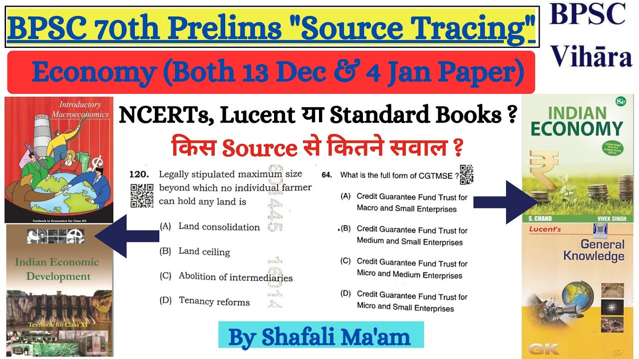 *With Proof* 70th BPSC में Economy के Questions कहाँ से आये | Source of 70th BPSC Prelims Economy |