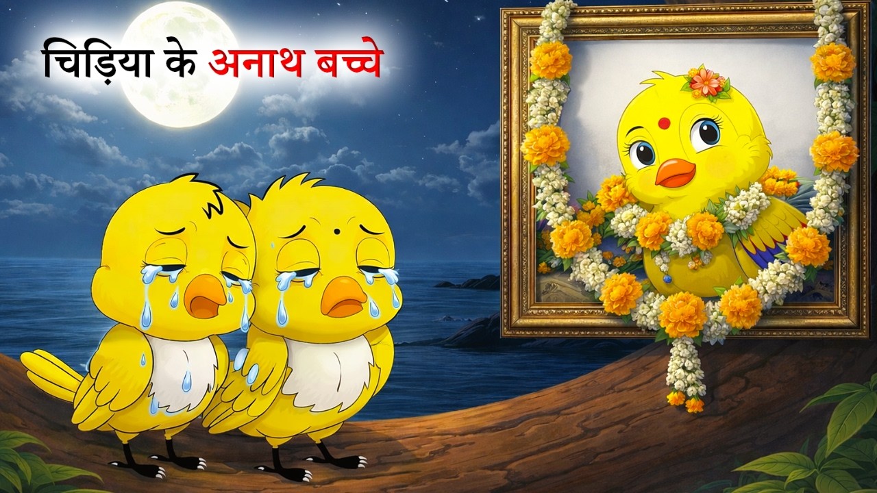 चिड़िया के अनाथ बच्चे | Chidiya Ke Anath Bacche |  Tuni Chidiya ki  Kahani | Chidiya wala Cartoon
