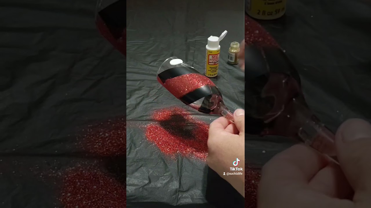 TikTok Glitter 2, color glass art!!