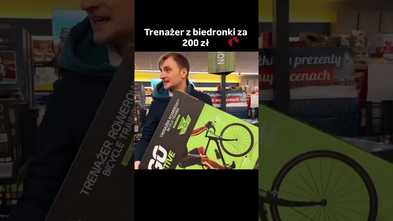 Trenażer z biedronki za 200 zł. #kolarstwo #cycling #odchudzanie #trenazer
