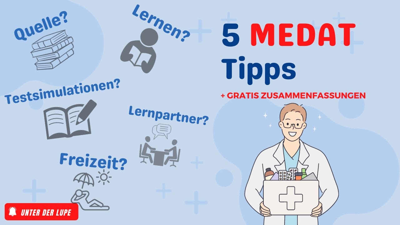 5 Tipps wie du den MedAt schaffen kannst! (+ gratis Zusammenfassungen)