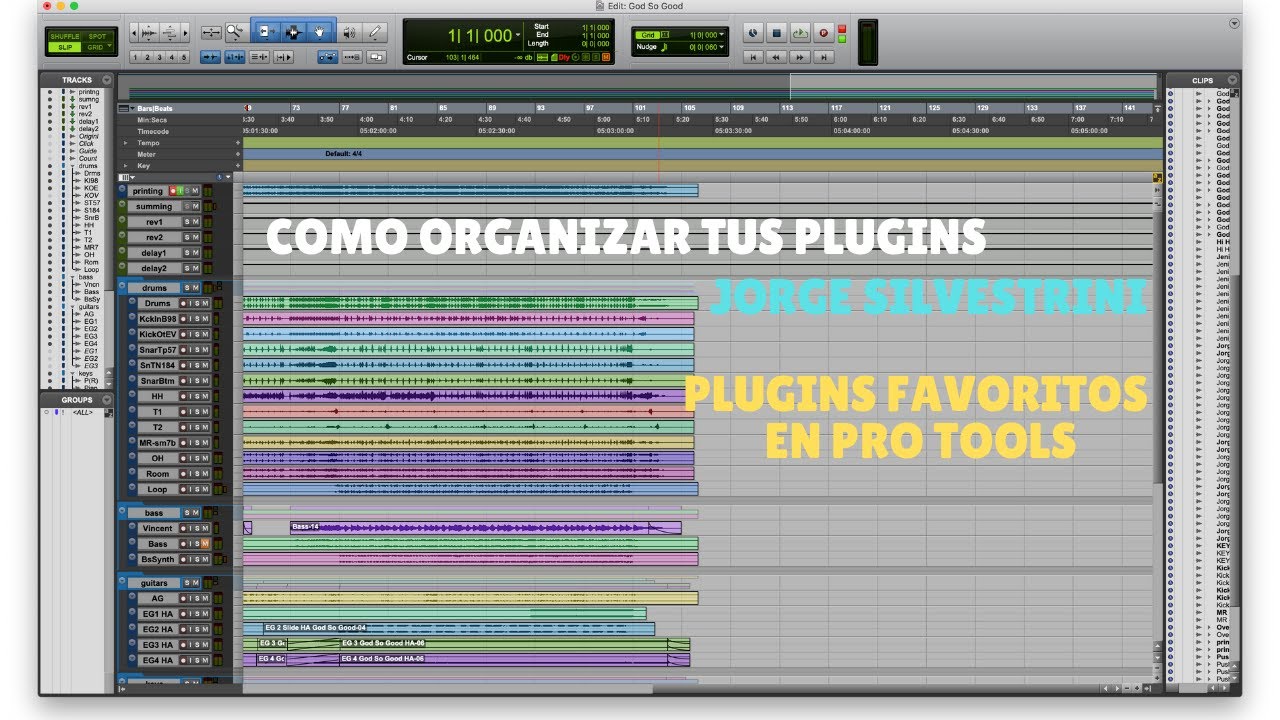 Como Organizar Tus Plugins Y Accesar Rápido Tus Plugin Favoritos en Pro Tools // Jorge Silvestrini