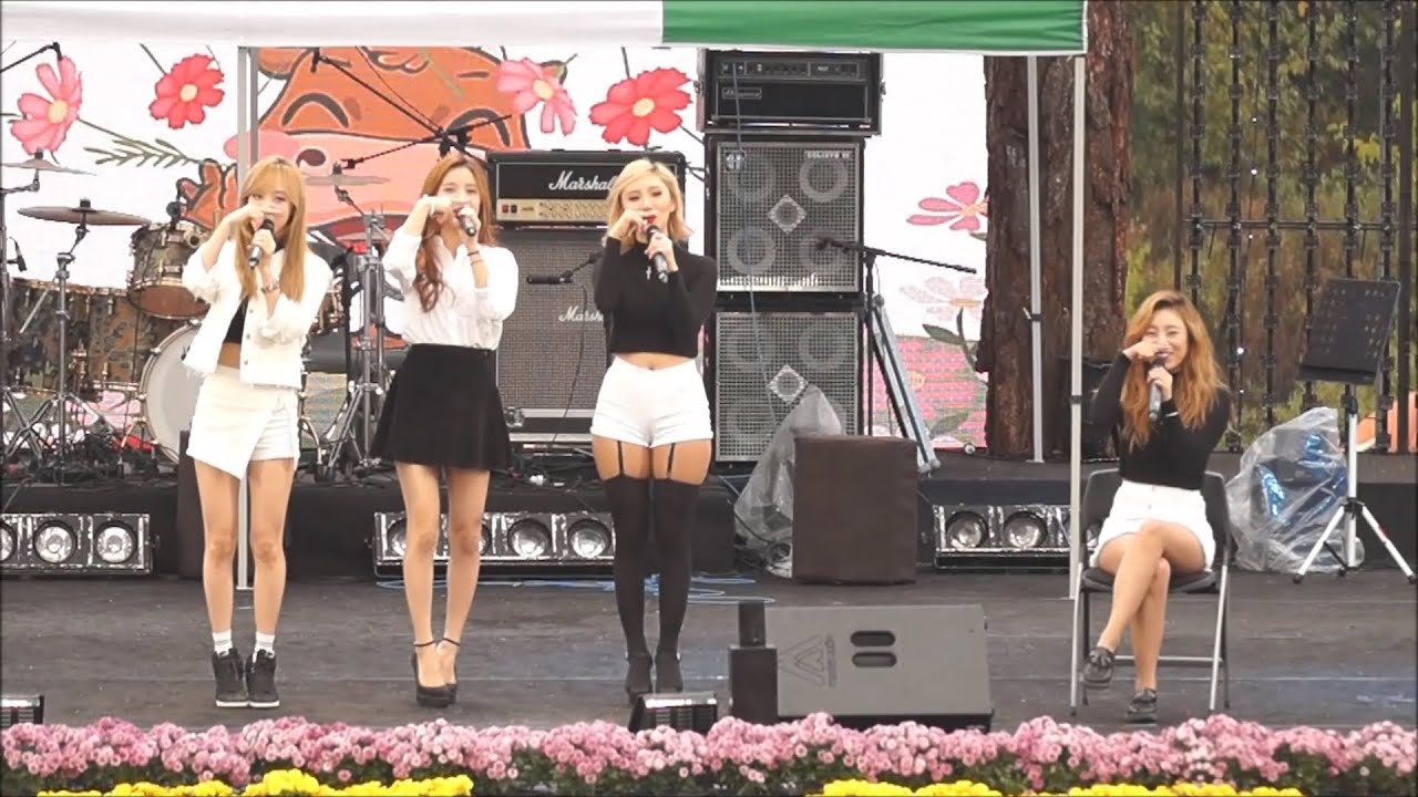 151010 마마무 횡성한우축제 직캠(음오아예 , Love Lane, Piano Man, Mr.애매모호)